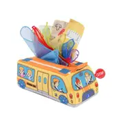 Baby Sensory Tissue Box Toy - School Bus