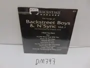New Backstage Karaoke CD 10 Songs Backstreet Boys & N'Synch I want you Back -One