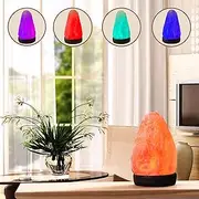 ApexGlobal Himalayan USB Salt Lamp Natural Shape in Multi Color Changing, 3 Watts LED Bulb, Salt Lamp for Best Gift and Great Décor, No Installation Required' (6 inches, 2 lbs.) Unique Gift Idea