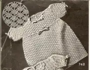 Vintage Carol’s Baby Dress Crochet PATTERN ONLY