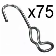 Set of 75 SJ Hooks For Rubber Rope Shock Cord Bungee Cord Tarp Strap Tie Down