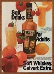 1976 Calvert Extra Whiskey Vintage Print Ad/Poster 70s Retro Man Cave Bar Art