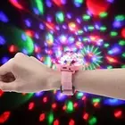 USB Mini Bracelet Disco Ball Lights Kids 400mAh for Dance Party (Pink) AU