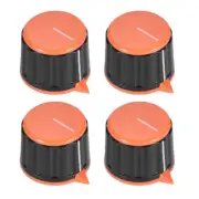 4pcs 6mm Potentiometer Control Knobs For Guitar Acrylic Volume Tone Knob, Red