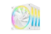DeepCool FL12R White 120mm (3-Pack) Unique Addressable RGB High Performance Fans, Low Noise, 4-pin PWM, Fluid Dynamic Bearing