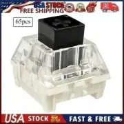 Kailh Box Black Switches for Mechanical Keyboard, 3-Pin 60gf Linear - New 65 PCS