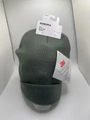 Sonoma The Everyday Beanie Hat 3M Thinsulate Green Olive NEW NWT Army Military