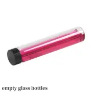 10pcs Glass Clear Amber Mini Reagent Medicine Bottles Sample Vials Containers