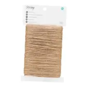 2mm Natural Jute Twine String 164 Feet Long Twine String for Crafts, Brown