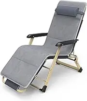 Zero Gravity Lounge Chair, Heavy Duty Portable Adjustable Steel Mesh Zero Gravity Lounge Beach Chair Lightweight Patio Lounge Chair for Beach Support 440 lbs Lounge Chair (Color : B) Comfortable