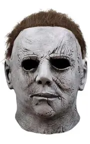 Michael Myers Mask Scary Horror With A Knife And Cosplay Costume Carnival Prank