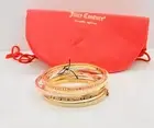 NWT Juicy Couture Color Enamel Hinge Bangle Set of 5, size 2.5”x2” new with tag