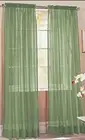 2PC GROMMET SOLID VOILE SHEER PANEL WINDOW CURTAIN TREATMENT DRAPE NEW DECOR