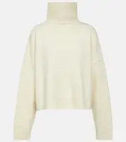 [The Row] The Row Ezio wool and cashmere turtleneck sweater AU 14 white
