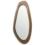 Willow & Silk Large Asymmetric Wood-Framed Hallway/Wall Mirror Home Decor 85cm
