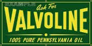 VALVOLINE MOTOR OIL GAS STATION OLD SCHOOL SIGN REMAKE BANNER SIZE OPTION