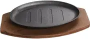 iplusmile Outdoor Barbecue Tray Round Baking Pan Reusable Fry Pan for BBQ Non-Stick Grill Cookware BBQ Tray