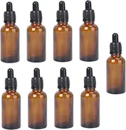 FOMIYES Amber Dropper Bottles Refillable Essential Oil Dispenser for DIY Blends Aromatherapy and Perfume Durable Travel Friendly Containers