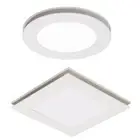MARTEC FLOW Round Square Bathroom Kitchen Exhaust Fan LED Light Air Extraction