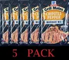 5x McCormick Grill Mates CHIPOTLE PEPPER Seasoning Marinade Mix 1.13 oz - 5 PACK