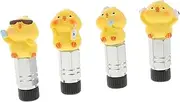 MUELODSIC 4pcs Funny Chick Shaped Tire Valve Caps Decorative Stem Covers for Enhanced Style and Easy Inflation Compatible and Cars