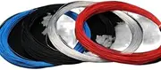 2/5/10/20/50M Single Core PTFE Wire FEP Insulation Silver Plated OFC Copper Cable HiFi Audio Speaker Headphone Line Black (Color : 5 Meters, Size : 26AWG 0.12mm)