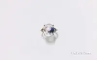 在飛比找Yahoo!奇摩拍賣優惠-藍線石戒指 925純銀 手工鑲嵌