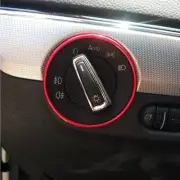 Red Headlight Switch Trim Ring For Volkswagen VW Golf Jett Passat Touran Tiguan