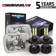 Pair-For Chevy Express Cargo Van 1500 2500 3500 7x6 5x7 LED Headlights Hi/Lo DRL (for: Peugeot)