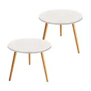 SOGA 60x60cm White Small Side Coffee Table Living Room Balcony Home DÃ©cor Style