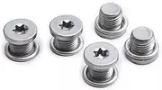 Autokemat 5pcs M14x1.5 Engine Oil Drain Plug w/Crush Washer Compatible with 2006-2021 Audi A3 A4 A5 A6 A7 Q3 Q5 Q7 RS3 RS5 RS7 SQ5 TT, 2009-2011 VW Beetle CC GTI Jetta Passat Tiguan Replace# N91167901