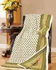 Handmade Floral Jaipuri Razai Cotton Indian Quilted Bedspread Bedding Quilt