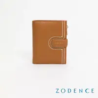 在飛比找momo購物網優惠-【ZODENCE 佐登司】LIS進口牛皮三層短夾(深駝)