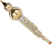 Copper Plated Cucurbit Flute Chinese Traditional Wind Instrument Hulusi Instrument C/Bb Key Hulusi Gourd Flute with Case Calabash Flute