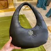 NWT Tory Burch Britten Nylon Puffy Shoulder Bag 159501 IN Black