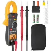 Digital Clamp Meter with O-Shaped Jaw, Auto-ranging Voltage Tester with Flash...