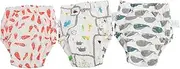 [GLSTOY] 3pcs Training Pants Underwear Reusable Nappy Pants Panties for Training Diapers Girl Panties Training Pants Boys Training Pants Briefs Cotton