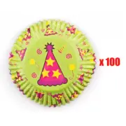 Pack of 100! WILTON Party Hat Standard Cupcake Cases Baking and Party Cups!