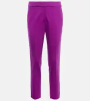 [Max Mara] Max Mara Tanga slim jersey pants UK 4 purple