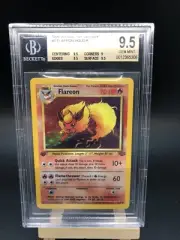 Flareon Jungle 1st Edtion Holo. BGS 9.5 PSA 10. BGS Gold Label