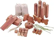 Moth Protection Repellent Natural Aromatic Cedar Wood Blocks and Balls for Closet Storage