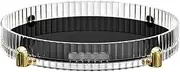 360° Rotating Storage Tray, Dial Diameter 11.02", Cosmetics and Perfume Organizer, Bathroom Storage Tray for Cosmetics and Skin Care Products Large Capacity, Transparent (11.02 * 11.02 * 1.97inches)