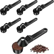 6 Pack Coffee Scoop Funnel, Coffee Measuring Spoon, Scoop with Funnel, Easy to Clean Coffee Scoop Funnel Kit, Coffee Spoon Accessories Scoop with Funnel for Ground Coffee, Protein Powder, Tea.
