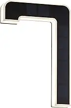 Paulmann 79848 LED Solar House Number 7 IP44 Warm White Replaceable Battery incl. 1x0.2 watt Solar luminaire Black Solar lamp Plastic Solar Light 3000 K