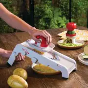 NEW TUPPERWARE Time savers Mandoline red chili white slicer chips FREE SHIP
