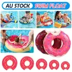 Giant Donut Pool Float Raft Inflatable Ring Swimming Beach Lounge Bed Toys Gift