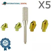 5x Angulated 17° Multi Unit 1.4 Adapter Head Dental Fixture Int Hex 2.42