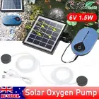 Solar Powered Oxygenator Aerator Air Pump Oxygen For Outdoor Pool Pond Fish Tank