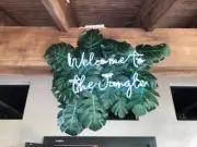 Welcome To The Jungle White Neon Sign Light Lamp 20" Handmade With Dimmer VH