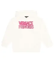 [Versace Kids] Versace Kids Logo printed hoodie Y 14 white